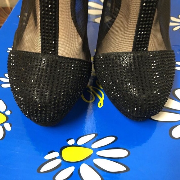 De Blossom,women,shoes,High heel ankle boots,mesh lining,frost black,Sz 7.5.! - Picture 4 of 12